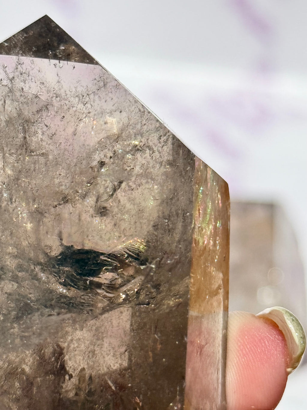 Puntas Pulidas de Cuarzo Ahumado | Protección y Enraizamiento