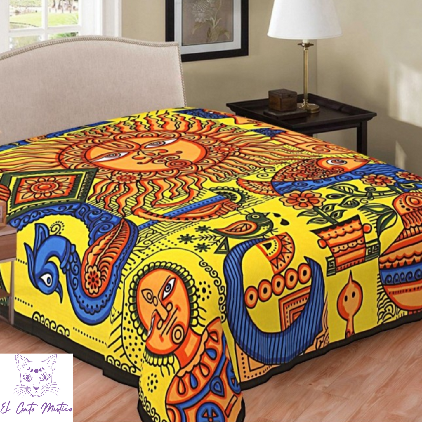 Cubre cama azteca (220x240cm)