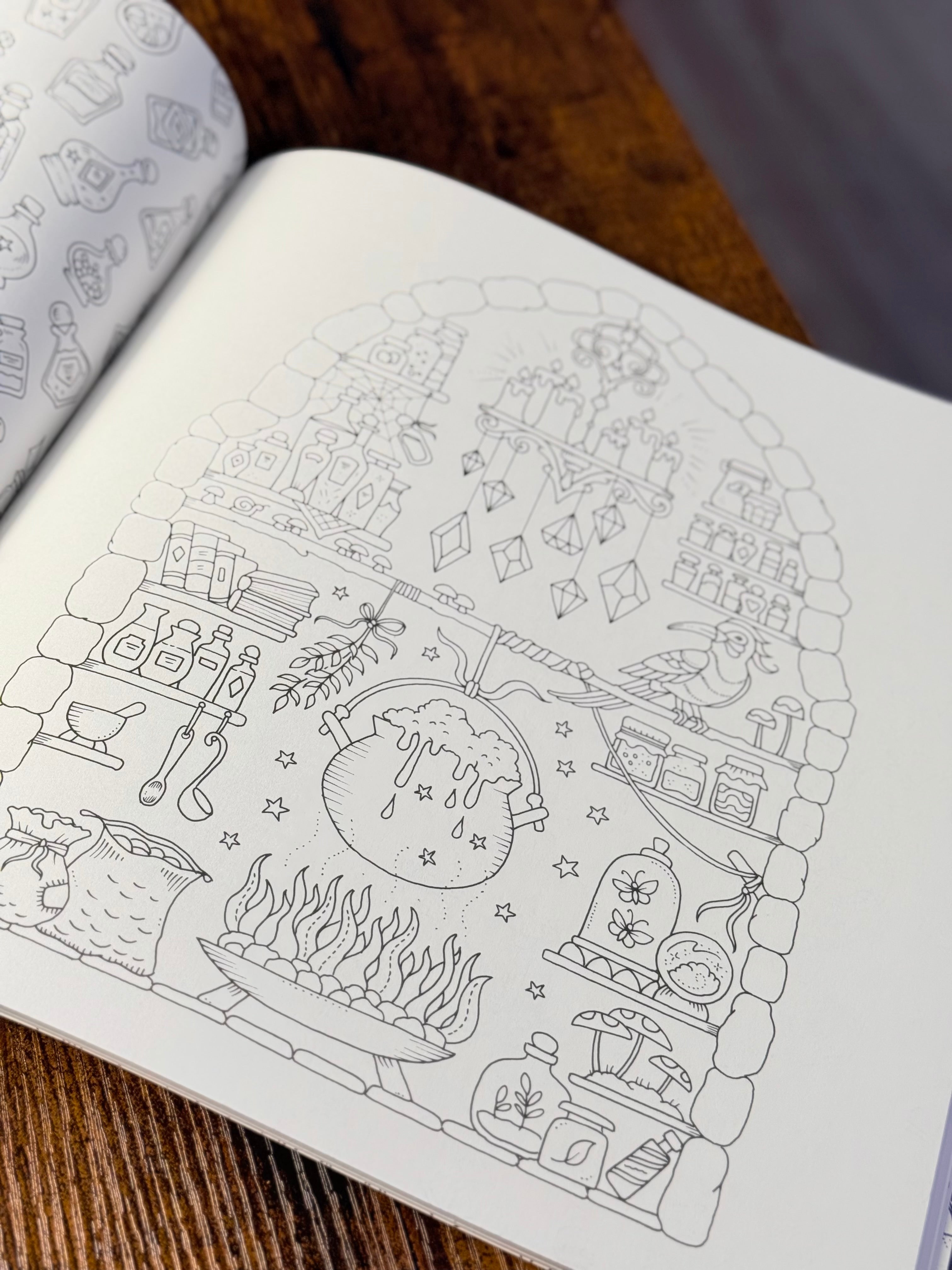 Mundos Mágicos: Una fantástica Aventura para colorear | Libro para adultos