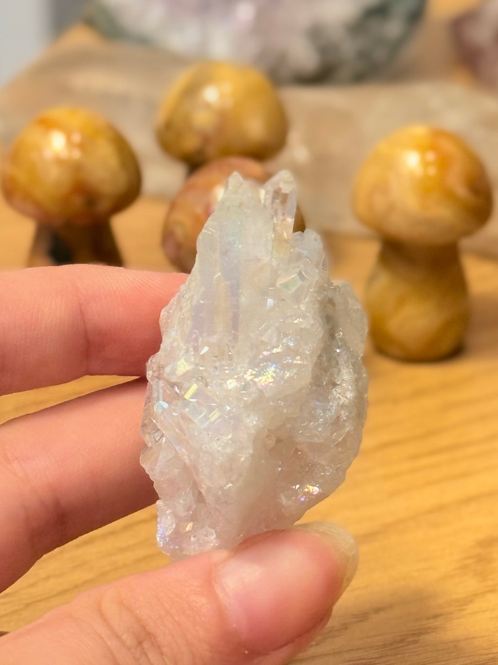 Drusa de Cuarzo Aqua Aura