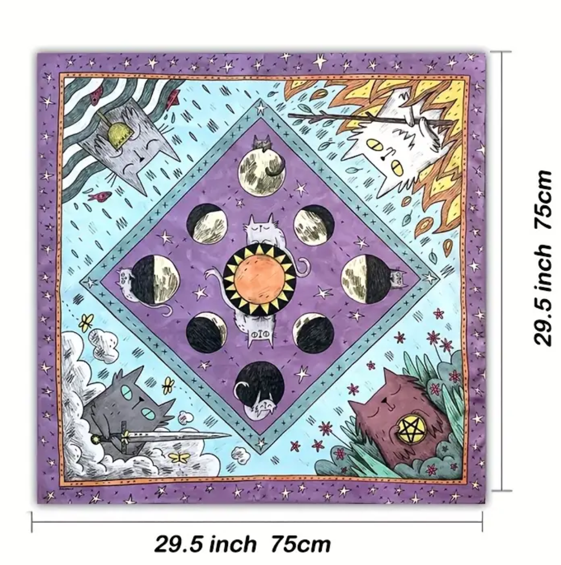 Tapete de Tarot y Alta “Gato Cósmico”
