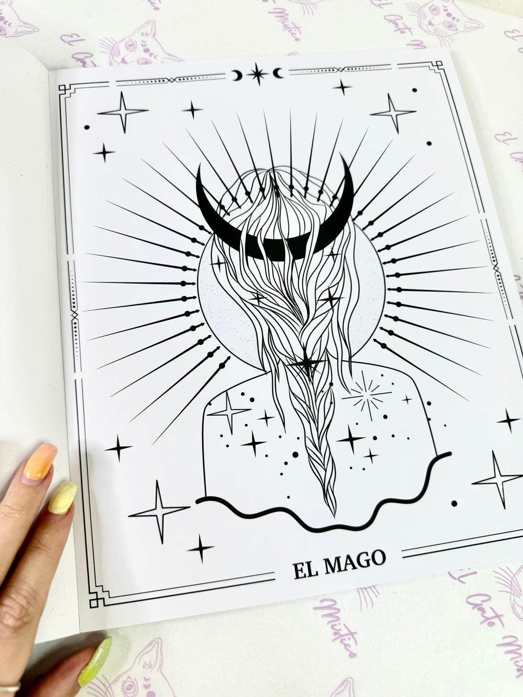 Tarot | Láminas con purpurina para colorear