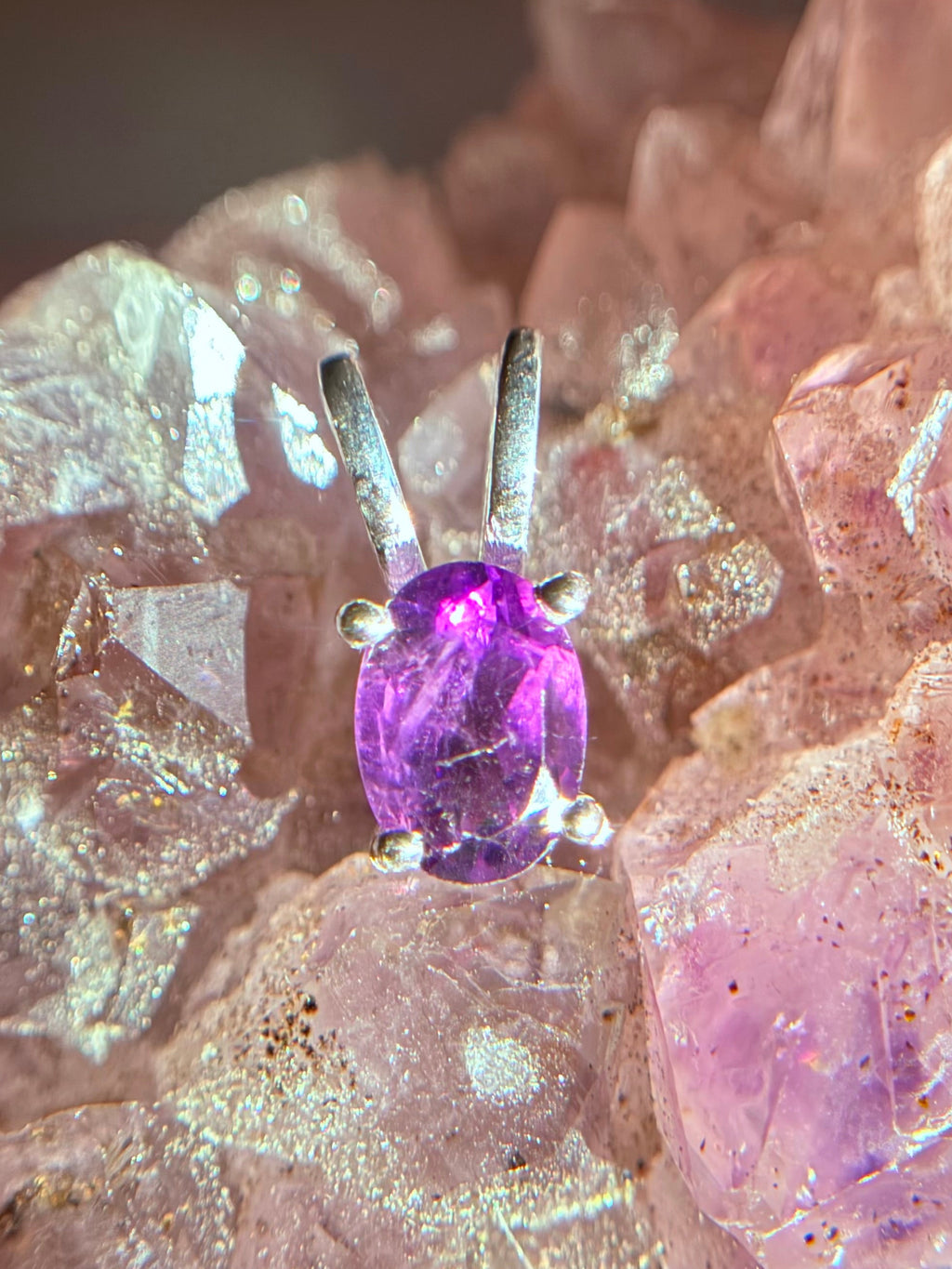 Colgante “Thalessa” de Amatista en Plata de Ley 925 | Protección y Calma