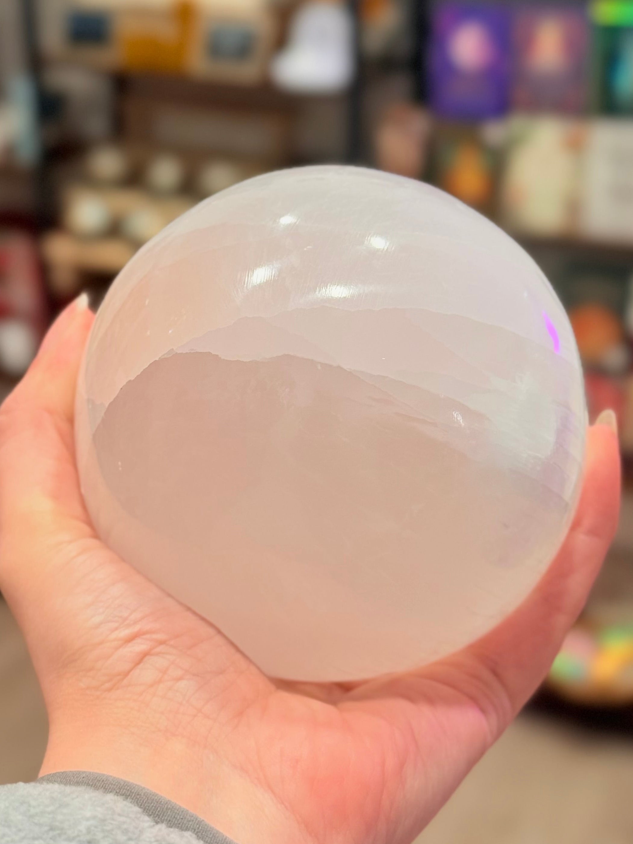 Esfera de Selenita Grande Calidad Extra | Purificacion, Armonía y Calma
