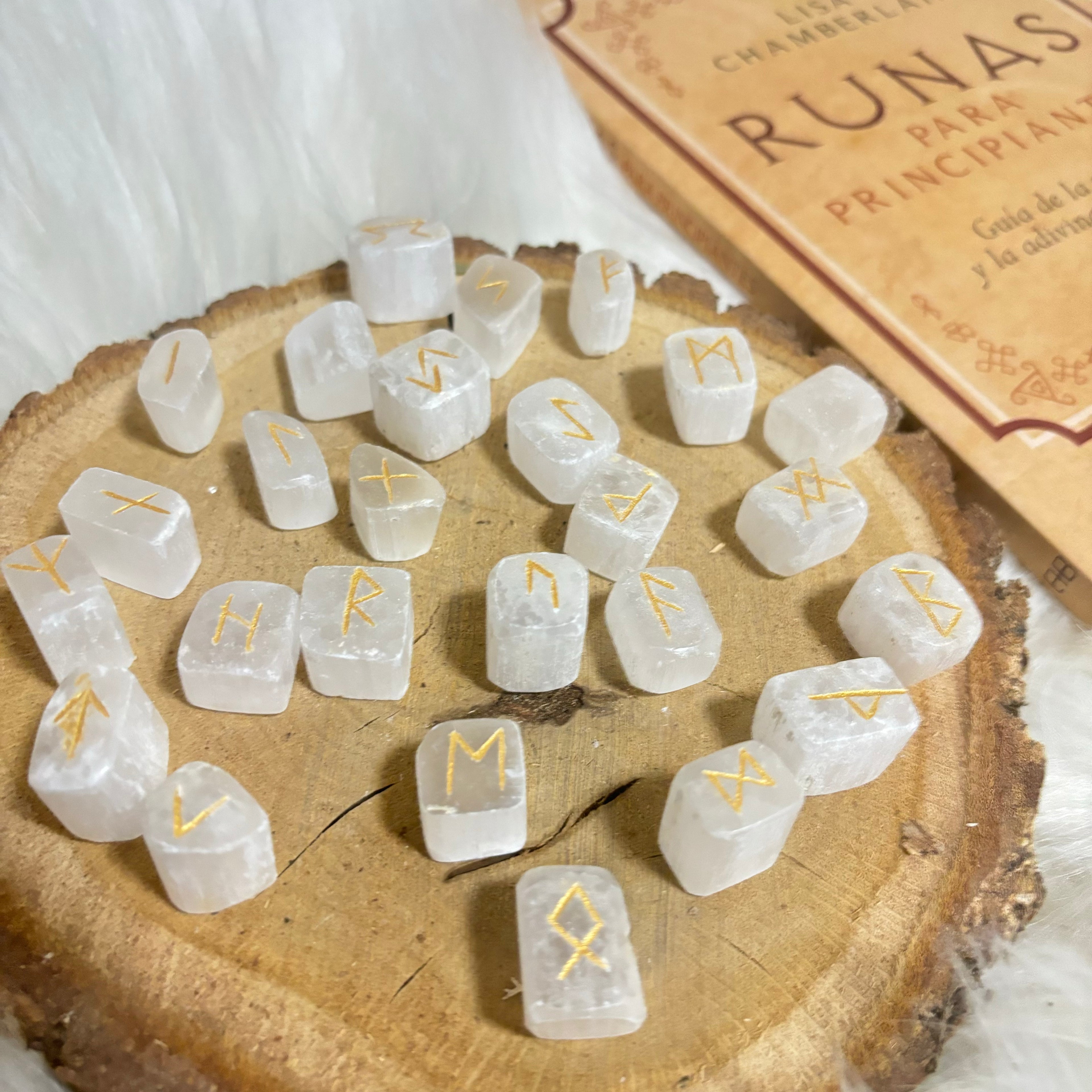 Selenite Viking Rune Set: The Oracle of the Norse Gods