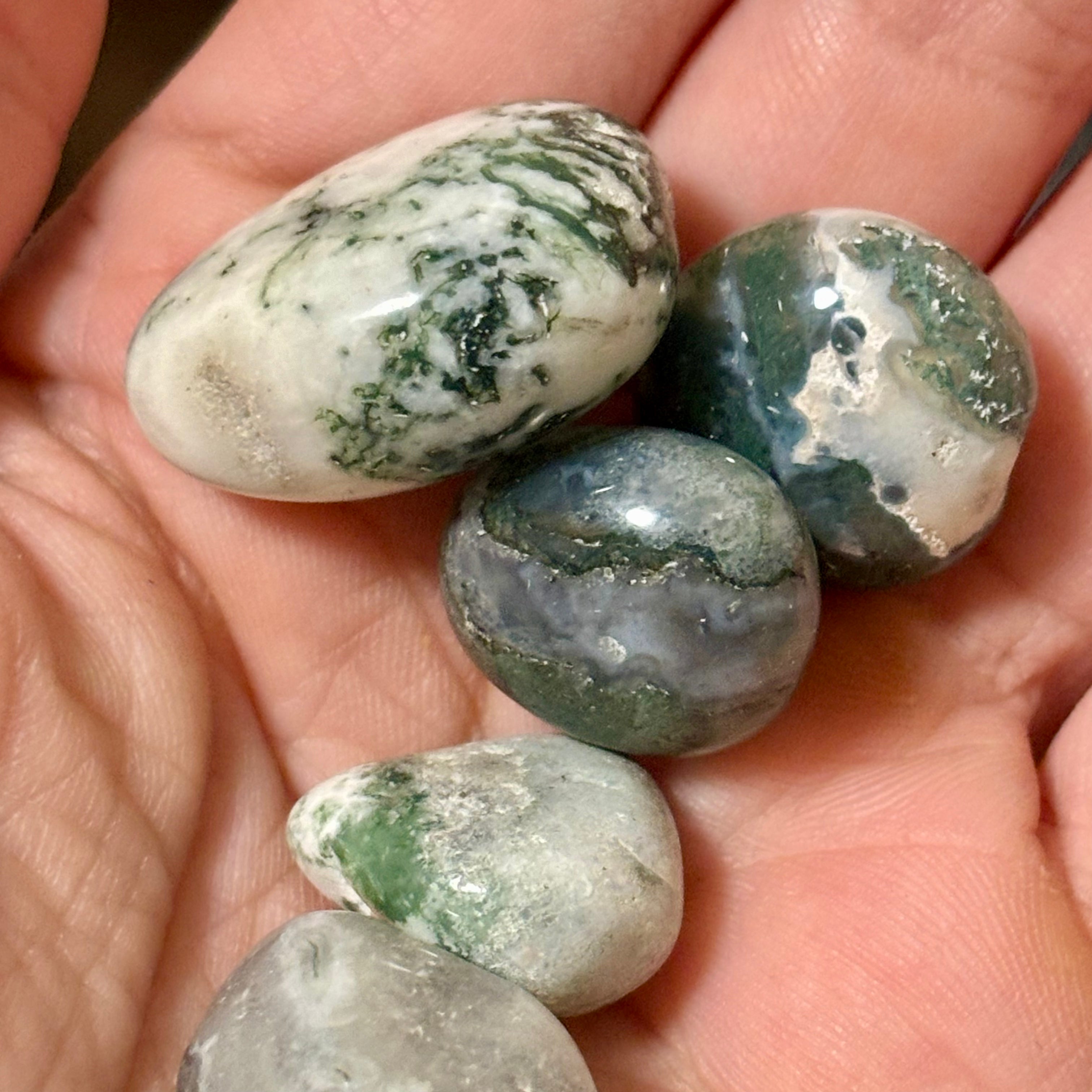 Moss Agate Pebbles