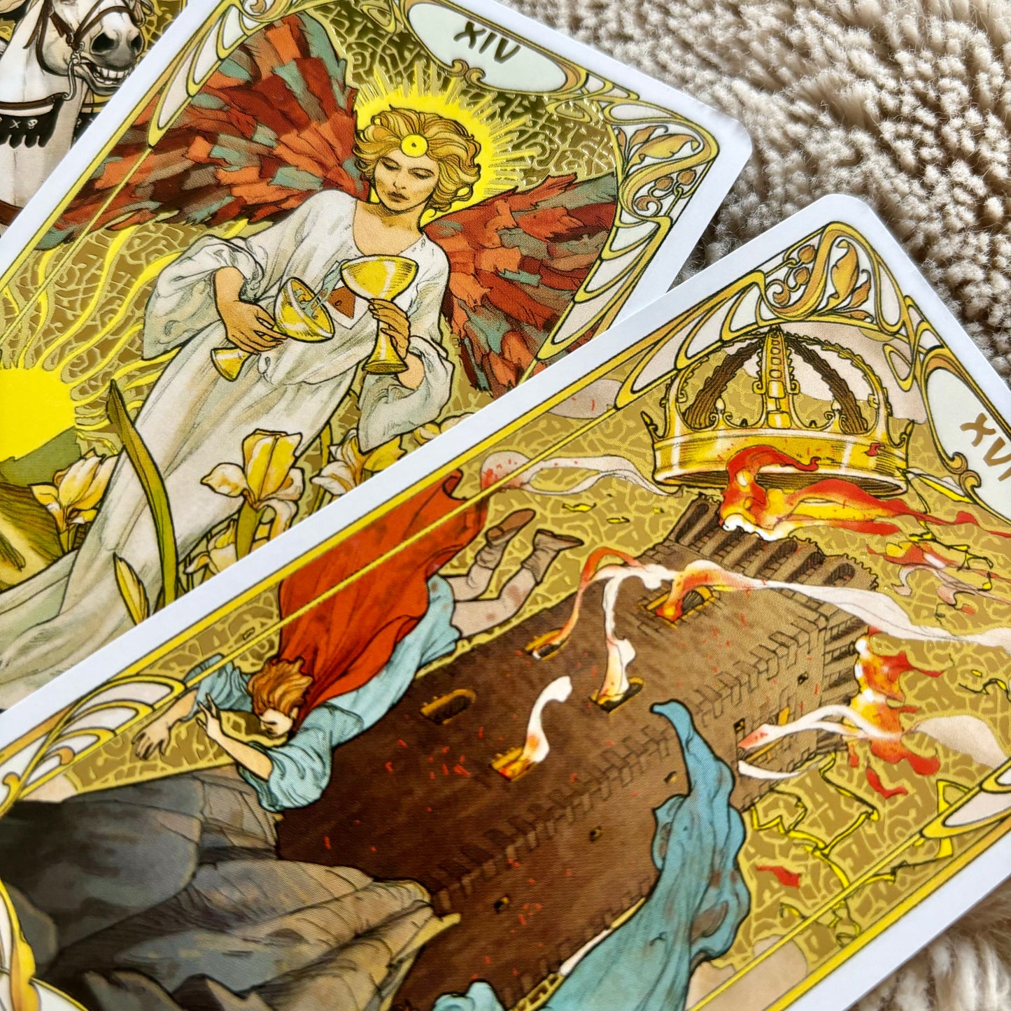 Golden Art Nouveau Tarot