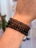 Pulsera Cuarzo Ahumado 6mm | Anclaje, protección y purificación