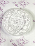 Placa de Selenita Mandala | 10cm