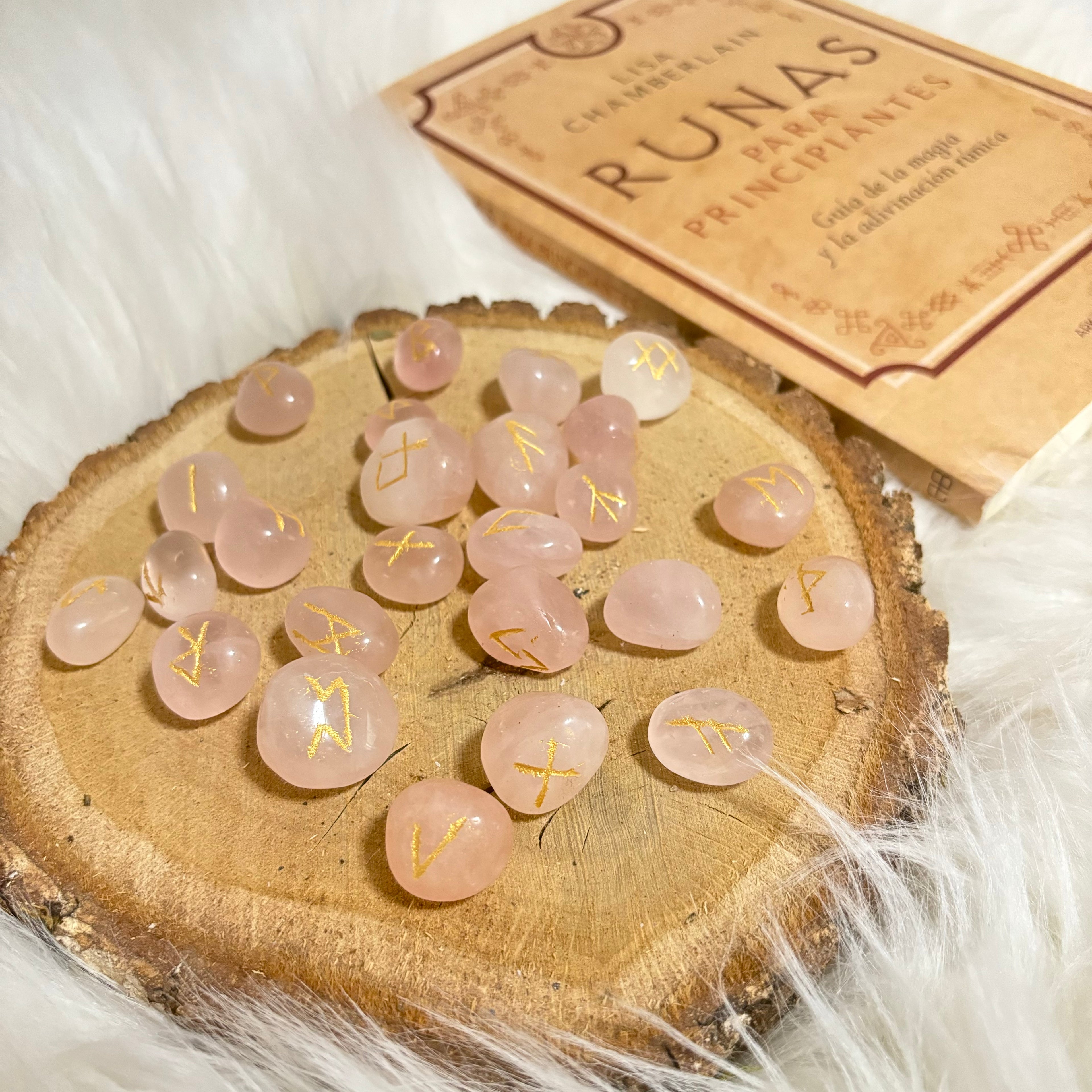 Rose Quartz Viking Rune Set: The Oracle of Love and Nordic Wisdom