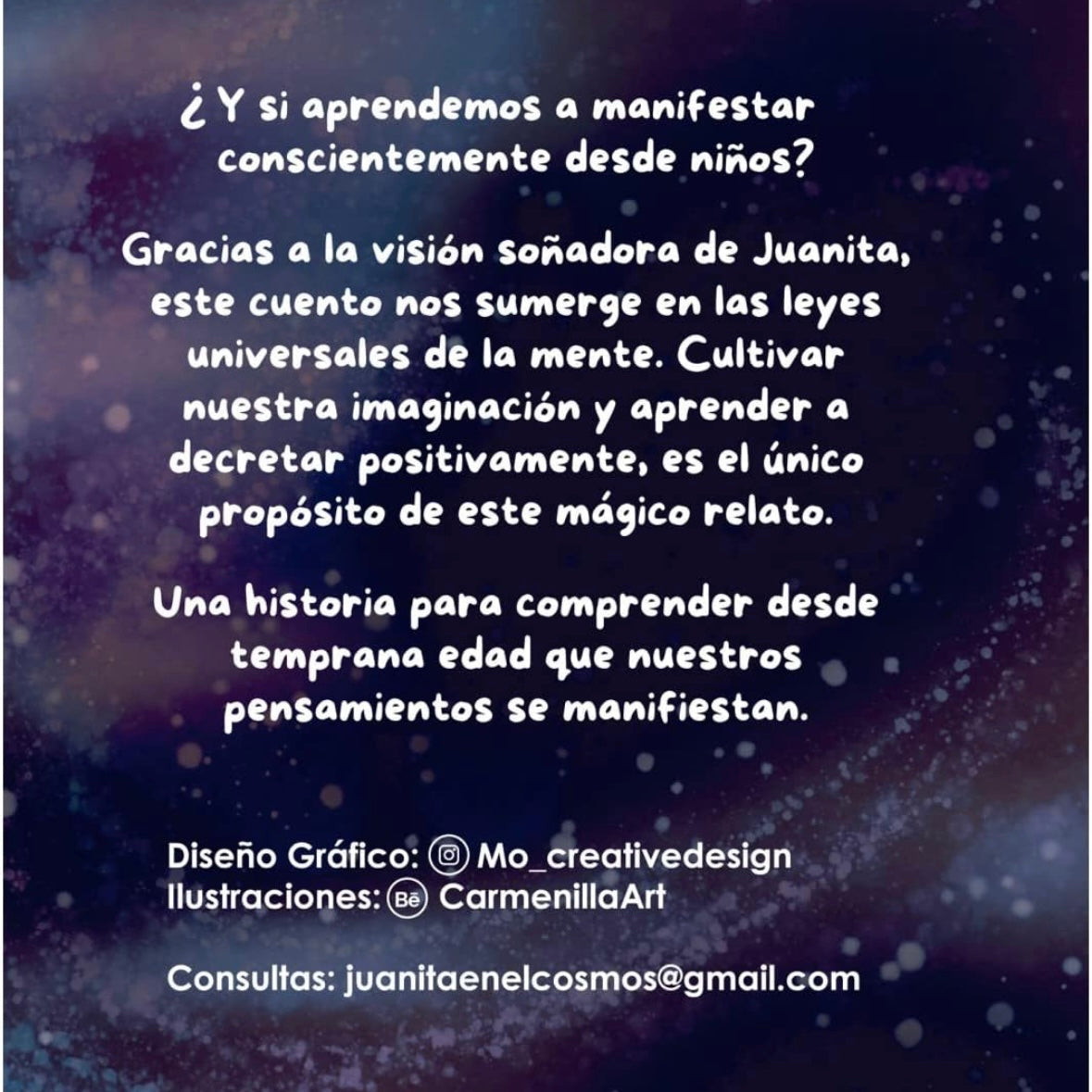 Juanita en el Cosmos - un cuento para que los niños aprendan a manifestar