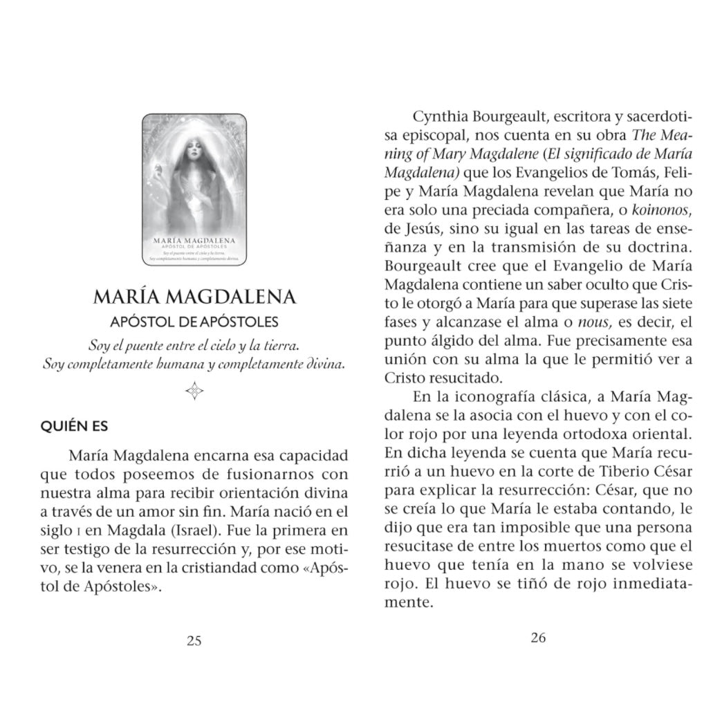 Lo divino femenino: Libro y 53 cartas oráculo de diosas y místicas