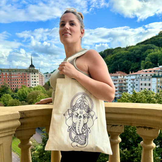 Tote bag 100% algodón Ganesha