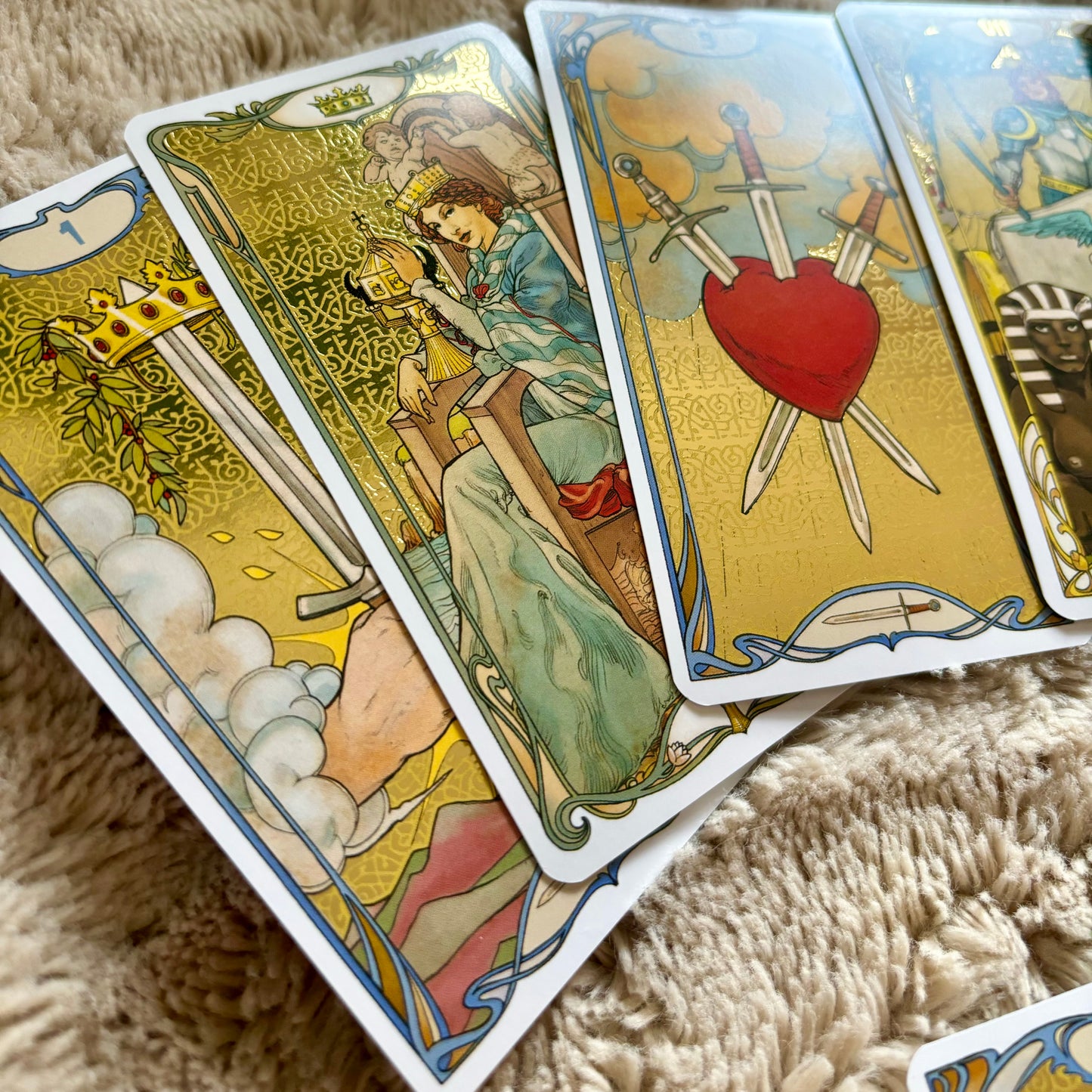 Golden Art Nouveau Tarot