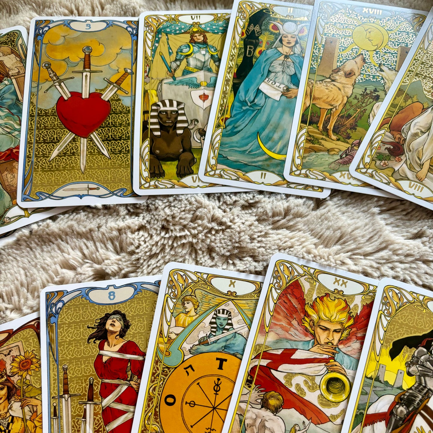 Golden Art Nouveau Tarot