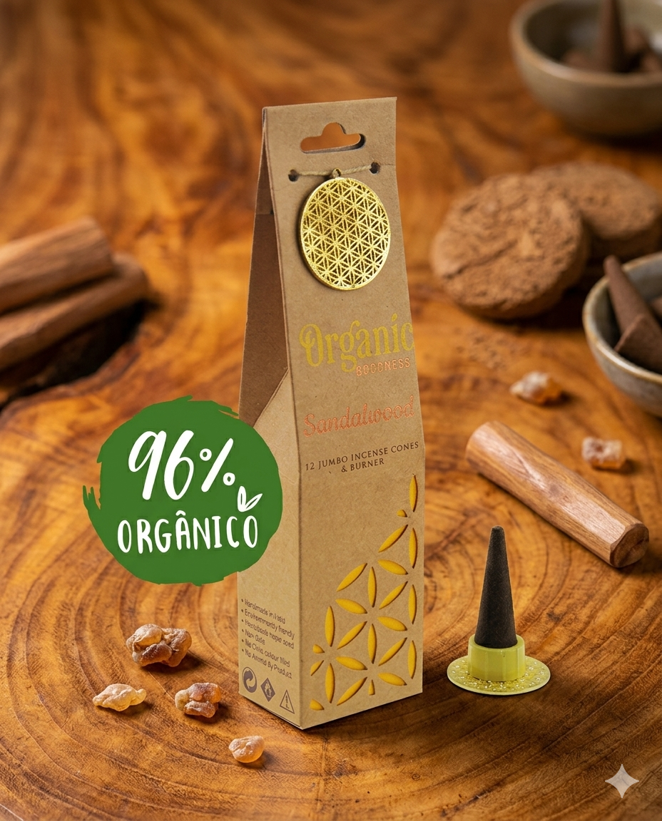 Conos de Incienso Sándalo Masala | Organic Godess