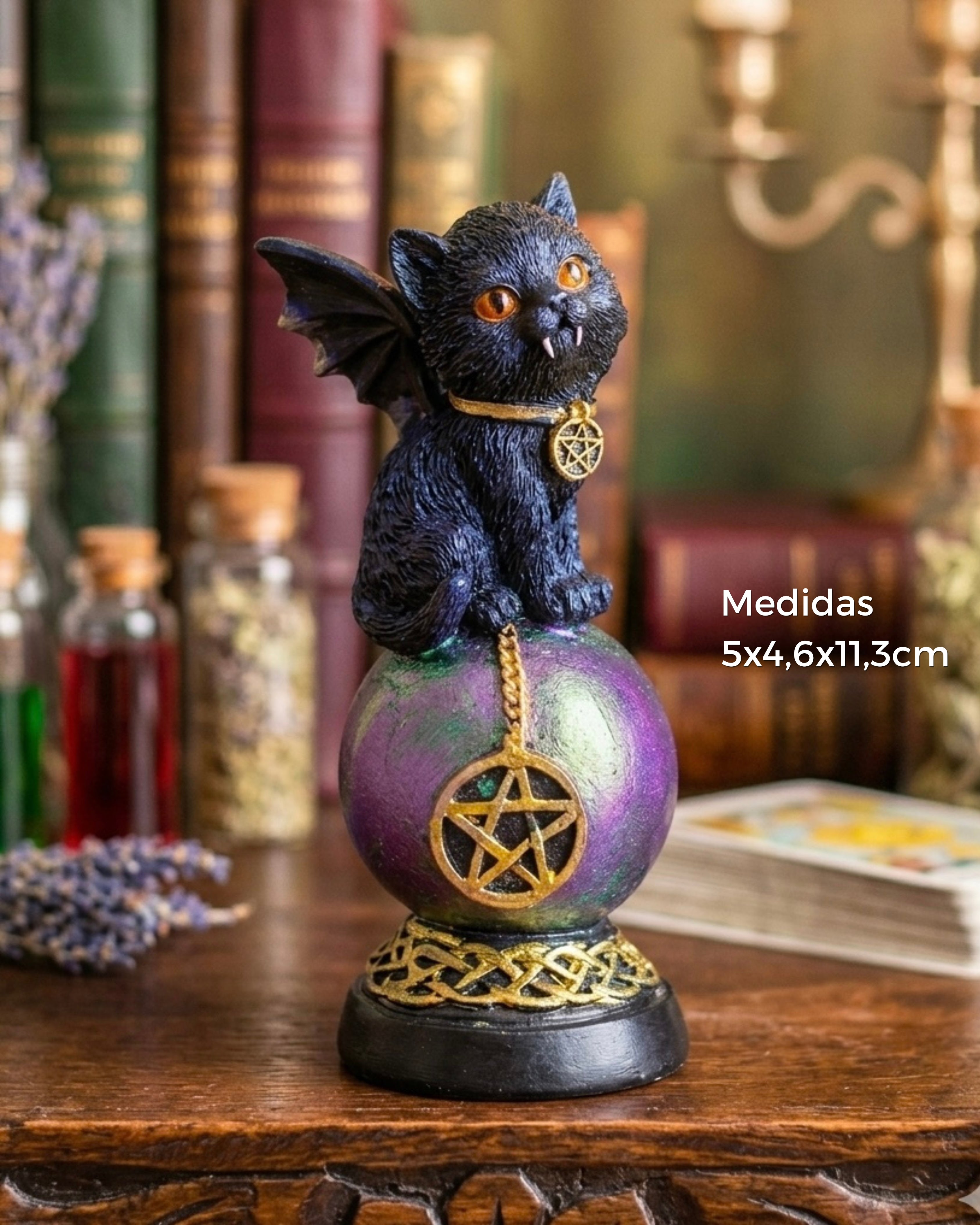 Figura Gato Guardián del Umbral