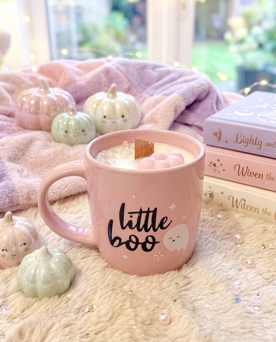 Vela en taza Little Boo 130g | Aroma Casper | Marshmellow