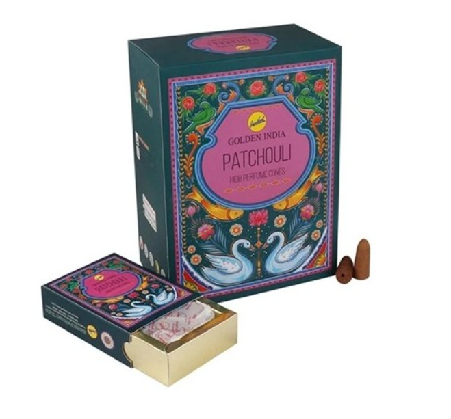 Conos de reflujo Golden India Patchouli