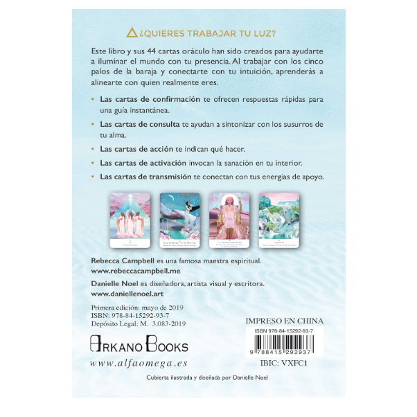 Work Your Light Oracle. Book and cards