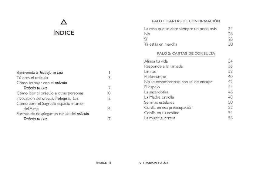 Oráculo Trabaja tu Luz. Libro y cartas