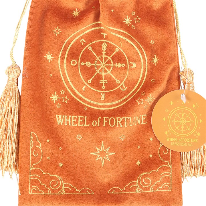 Bolsa de Tarot en Terciopelo La Rueda de la Fortuna