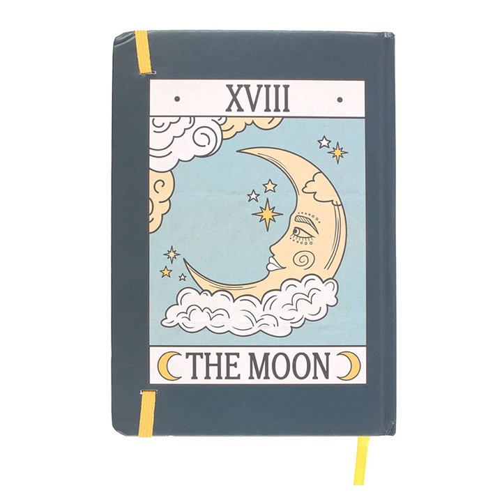 Libreta A5 Carta La Luna Tarot Vintage - Cuaderno de Notas Místico