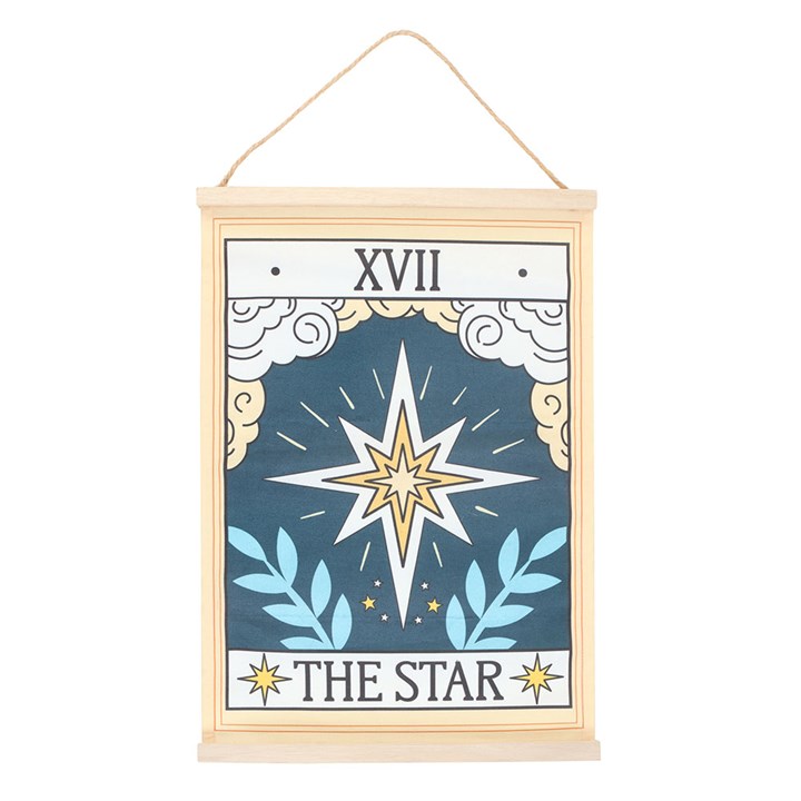 Tapiz de Pared de Carta de La Estrella Tarot Vintage