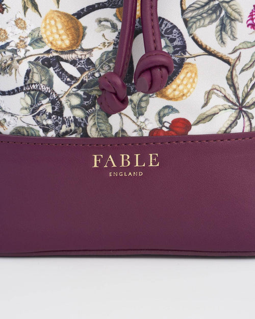 Bolso Bucket Estampado Botánico Silvestre | Fable England