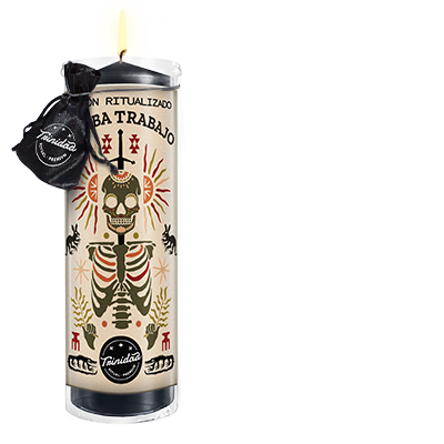 Velón Ritualizado Tumba Trabajo | Quita Brujería