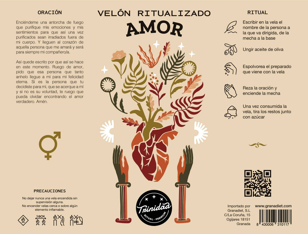 Velón Ritualizado Amor