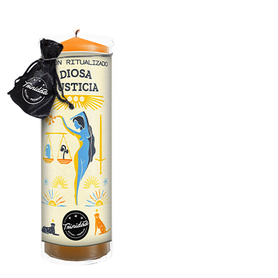 Velón Ritualizado Diosa Justicia