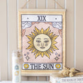 Tapiz de Pared de Carta de El Sol Tarot Vintage