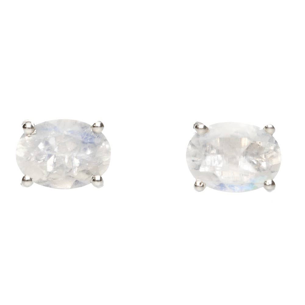 Pendientes “Thalessa” de Piedra Luna en Plata de Ley 925 | Energía Femenina e Intuición