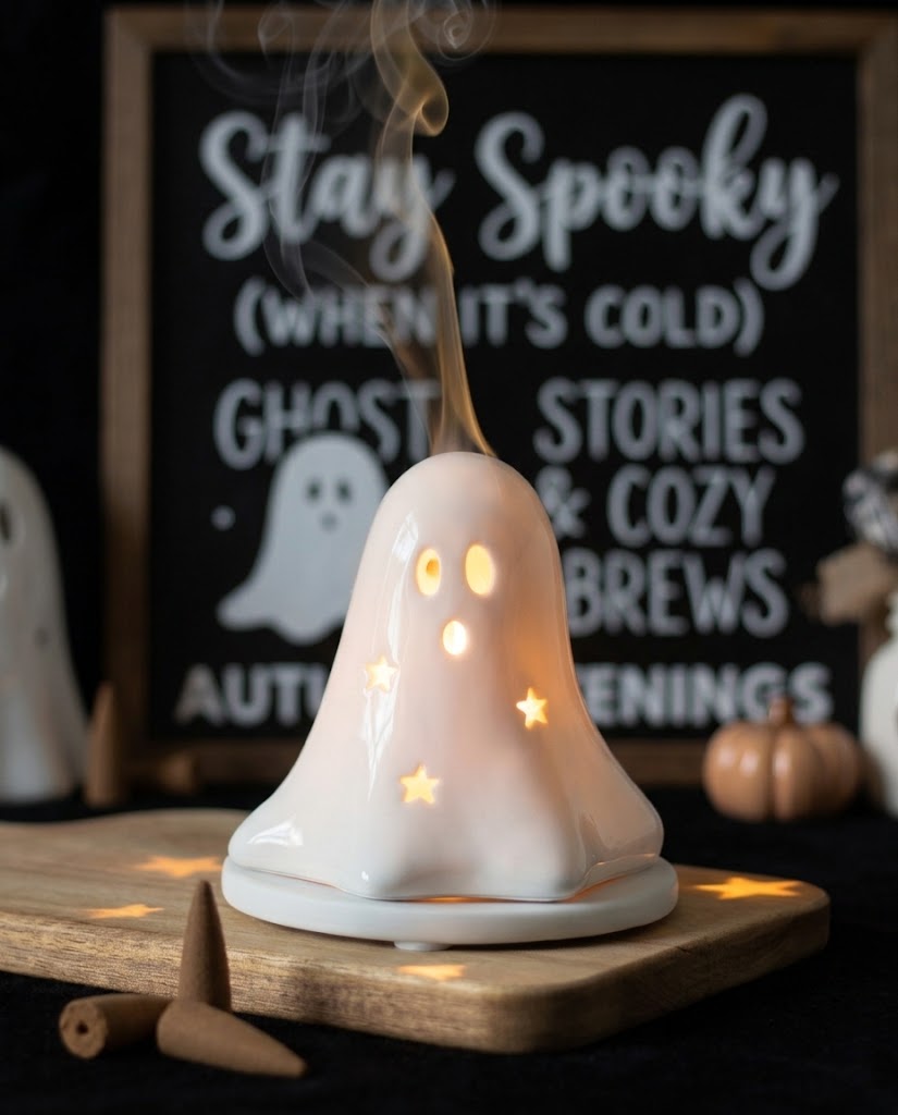Portavelas y portaconos de incienso Fantasma Spooky
