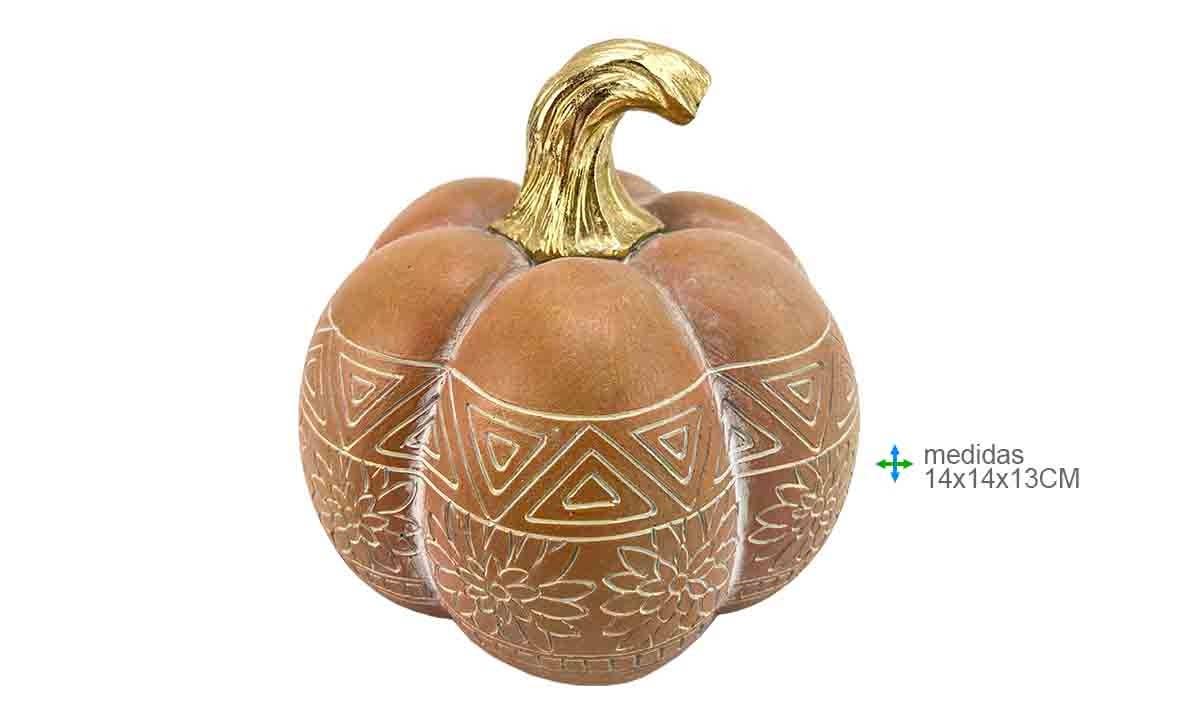 Calabaza decorativa “Aura de Otoño” | Tallado bohemio
