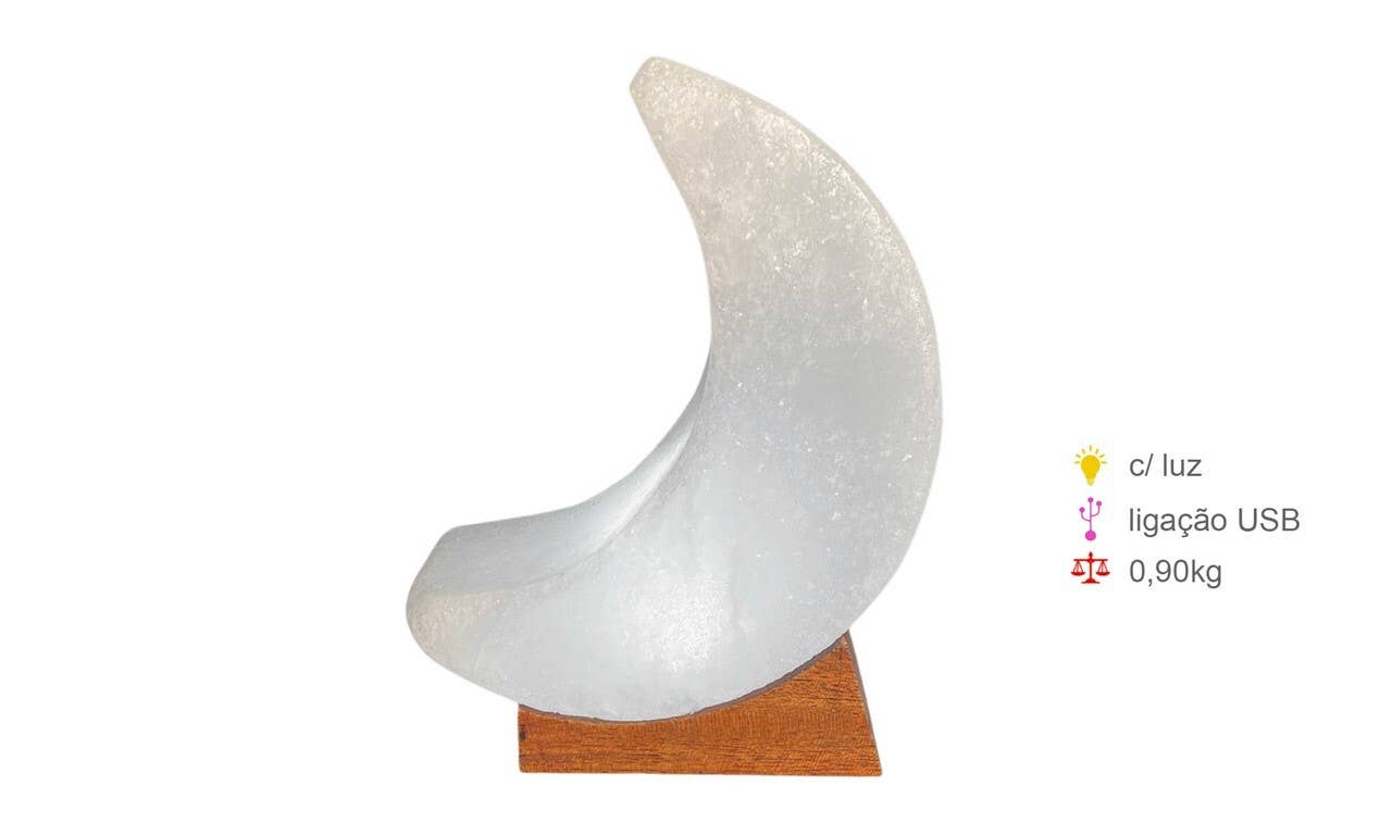 Lámpara de Sal Luna Creciente | 0,90kg