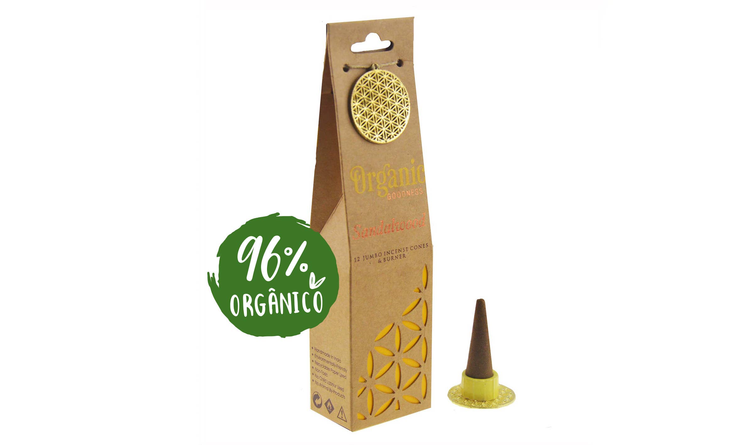 Conos de Incienso Sándalo Masala | Organic Godess