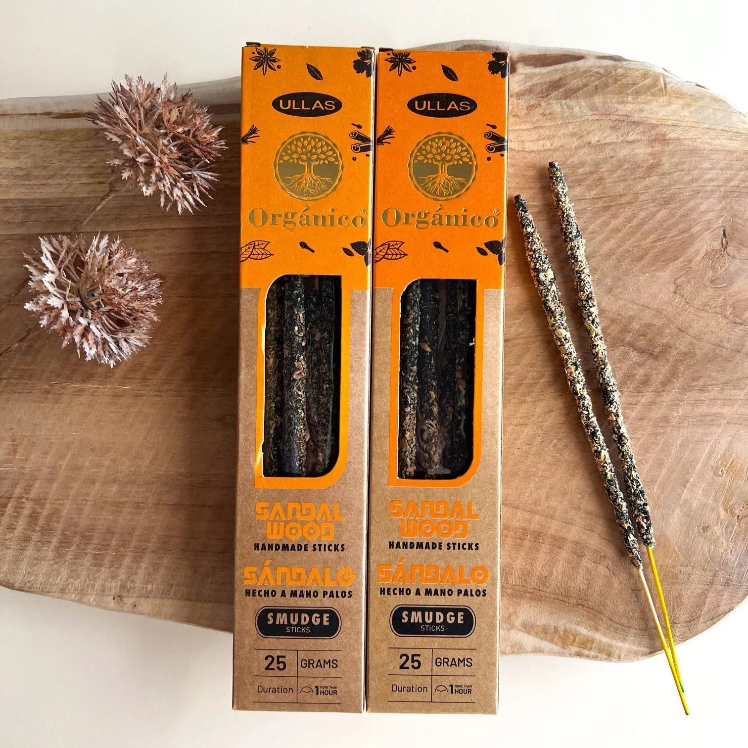 Incienso orgánico Sándalo - Ullas