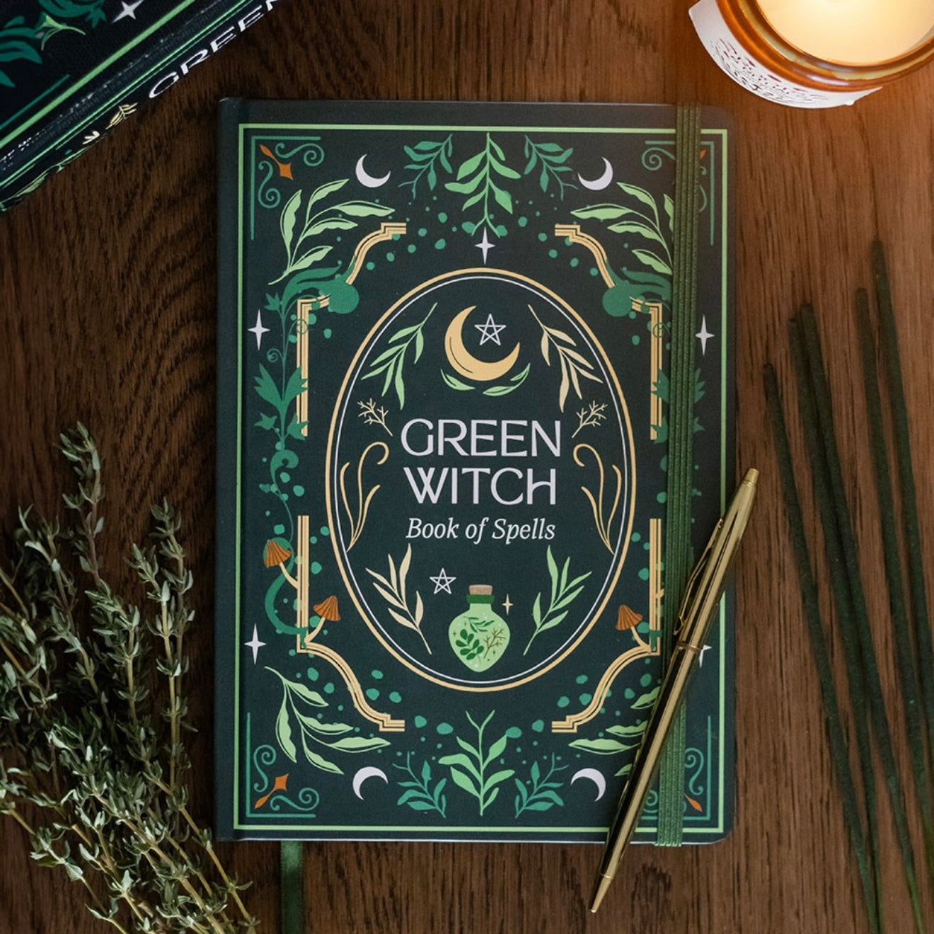 Libreta A5 Green Witch - Libro de Hechizos y Diario de Bruja