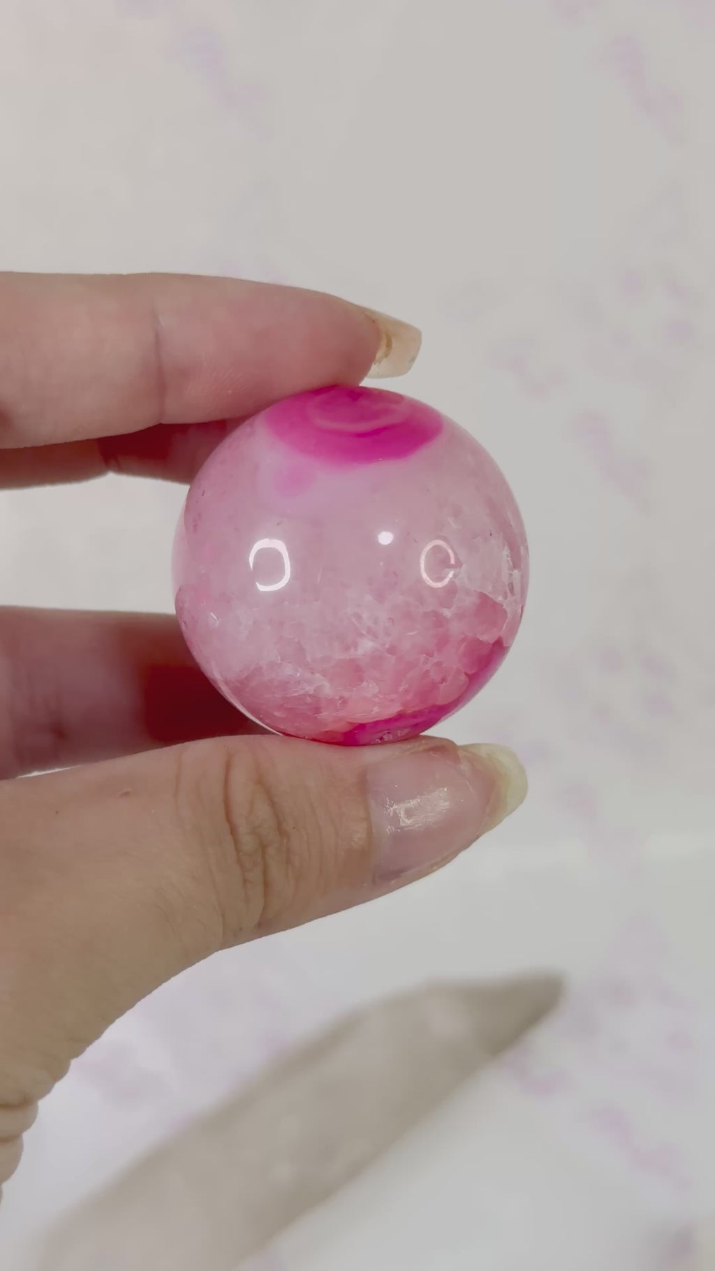 Esferas Ágata Fucsia teñida | Estabilidad, Armonía y Equilibrio