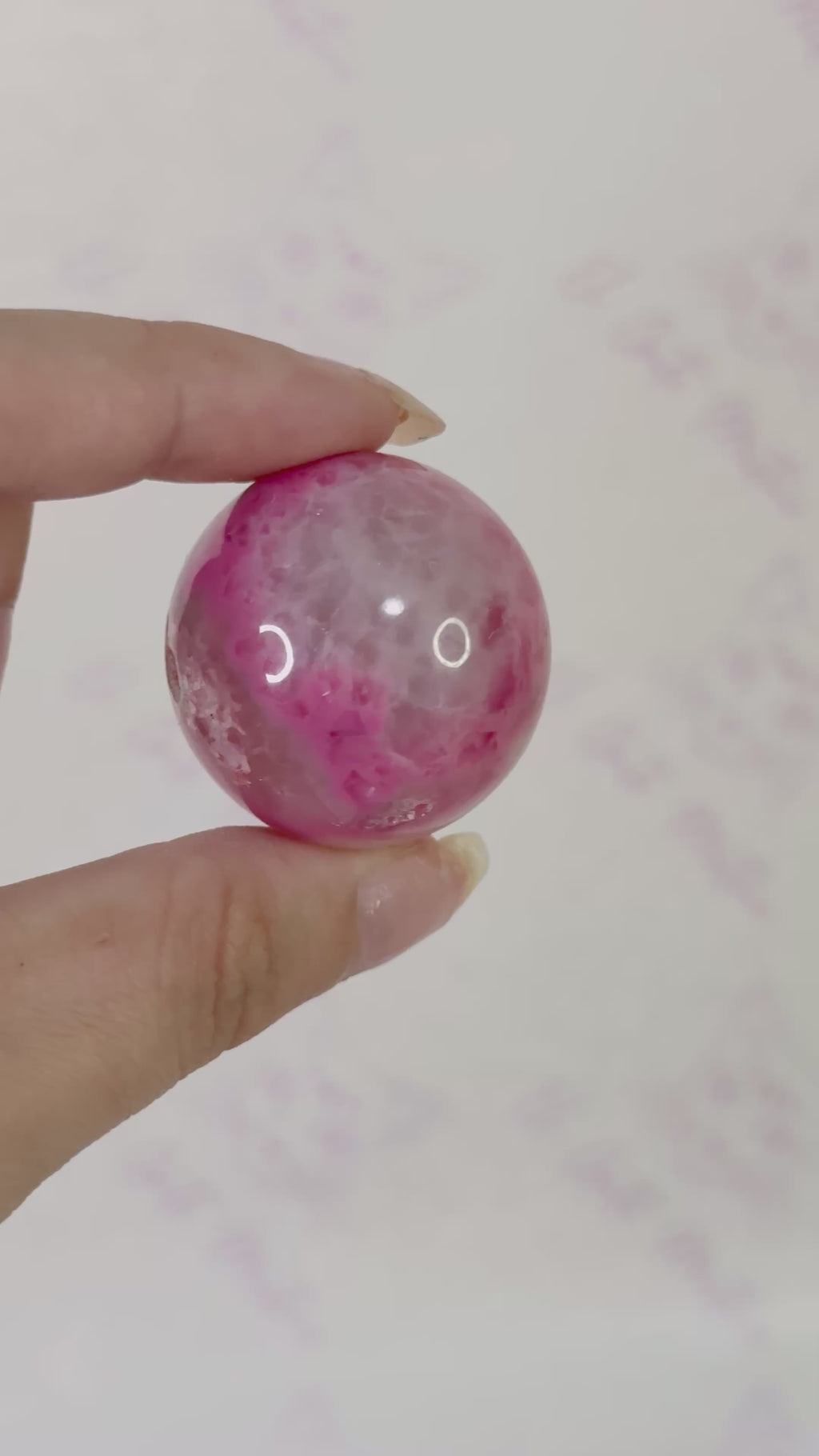 Esferas Ágata Fucsia teñida | Estabilidad, Armonía y Equilibrio