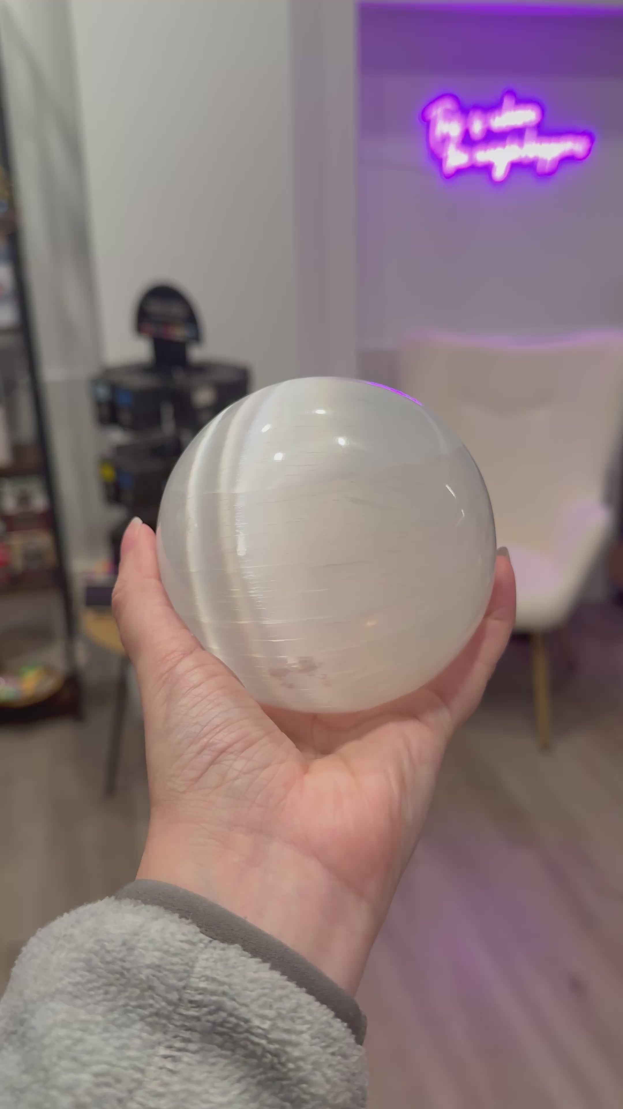 Esfera de Selenita Grande Calidad Extra | Purificacion, Armonía y Calma